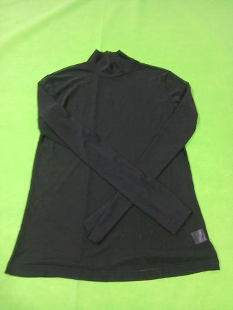 Black Long Sleeve Mock Neck Top