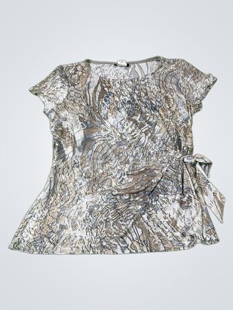 Top stampato a maniche corte da donna MSK