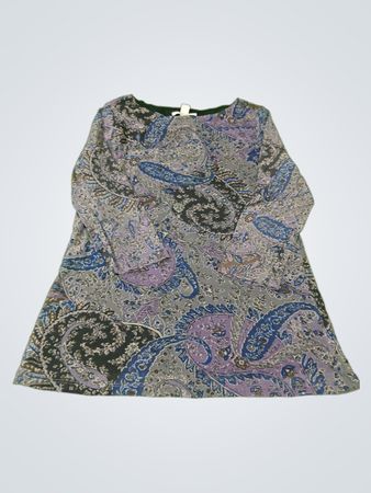Coldwater Creek Vestido com Estampa Paisley