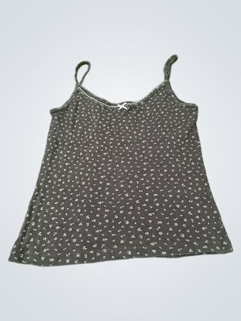 Grey Floral Print Cami Top