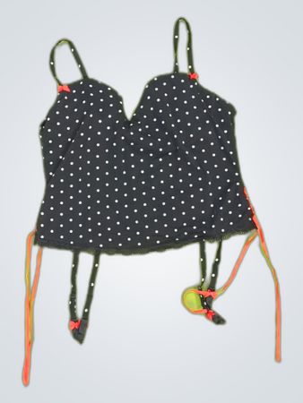 Victoria's Secret Black Polka Dot Bustier