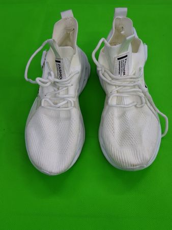 Tenis Brancos Lace-up Sem Marca