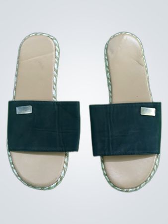 Black Flat Espadrille Sandals