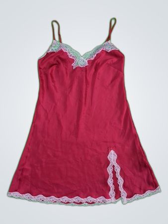 Victoria's Secret Red Satin Slip Dress