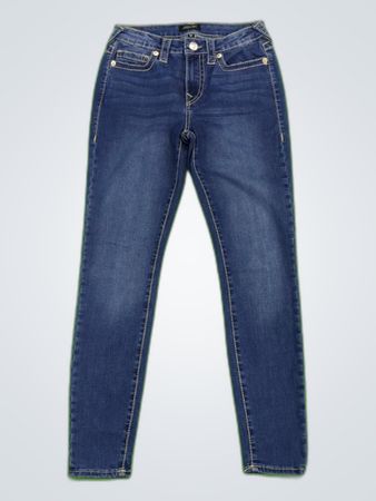 True Religion Jennie Curvy Mid Rise Super Skinny Jeans