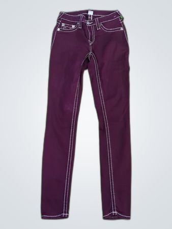 True Religion Purple Skinny Jeans