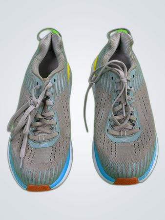 Hoka One One Grey Mesh Sneakers