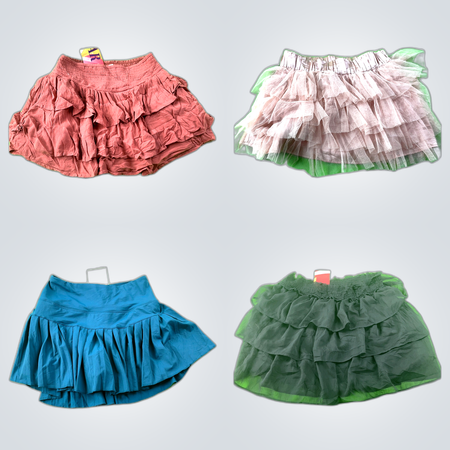 Ruffled Mini Skirts