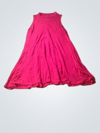 Soprano Pink Sleeveless Mock Neck Mini Dress