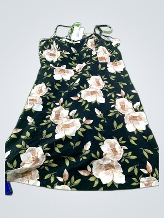 Faded Floral Spaghetti Strap Mini Dress