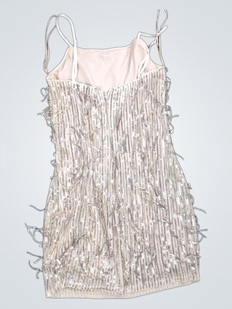 MAIMI Pailletten-beschichtetes Minikleid