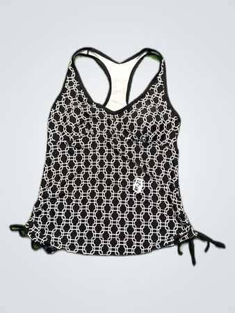 Versace Black and White Tank Top