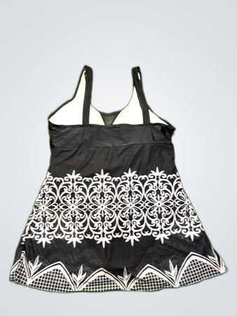 Black and White Swimsuit Dress