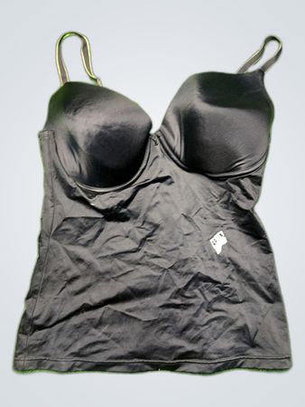 Flexees Black Satin Bra