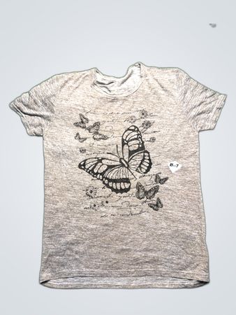 Gray Butterfly T-Shirt
