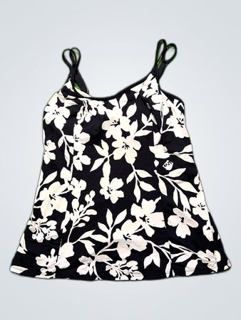 Kirkland Signature Women's Black and White Floral Tank Top