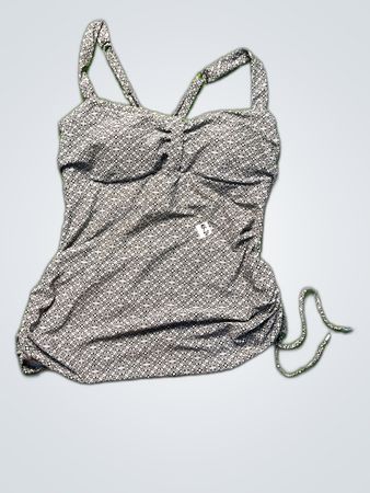 Christina Gray Patterned Tank Top