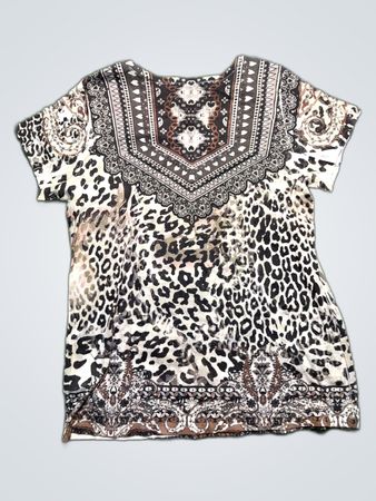 Cheetah Print Blouse