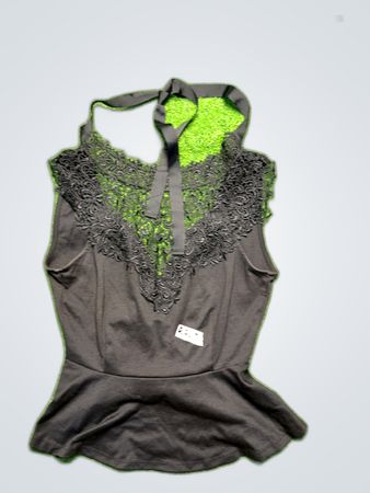 Black Leotard with Lace Details