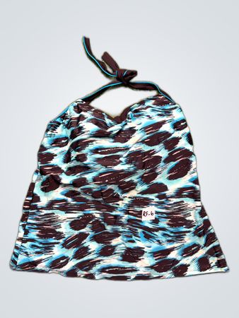 Alia Printed Halter Bikini Top