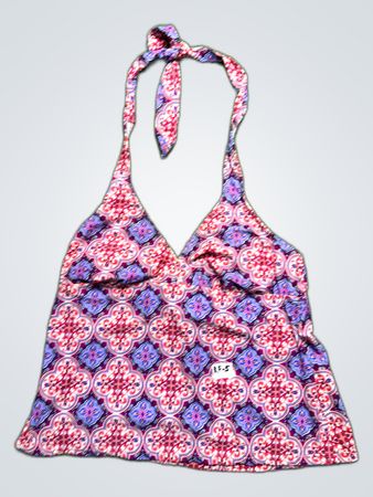 Catalina Floral Halter Neck Bikini Top