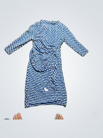 Ann Taylor Geometric Print Wrap Dress