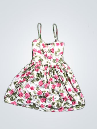 Atmosphere Floral Rose Print Mini Dress