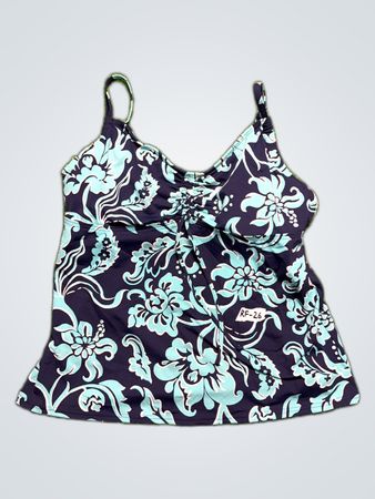 Lands' End Floral Tank Top
