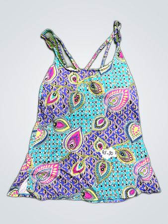 Kim Rogers Paisley Print Tank Top
