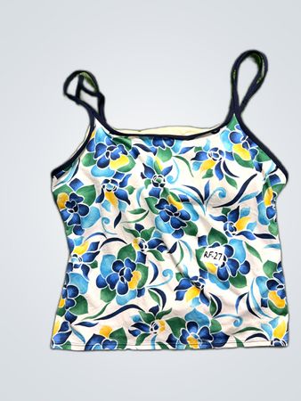 Nautica Floral Print Swimsuit Top