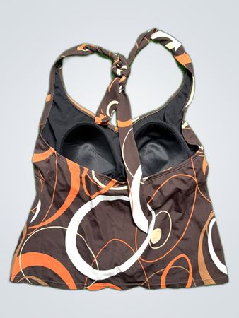 Brown and Orange Patterned Bag