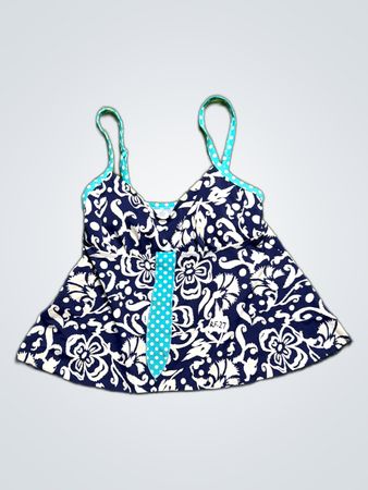 Girls' Floral Swim Top