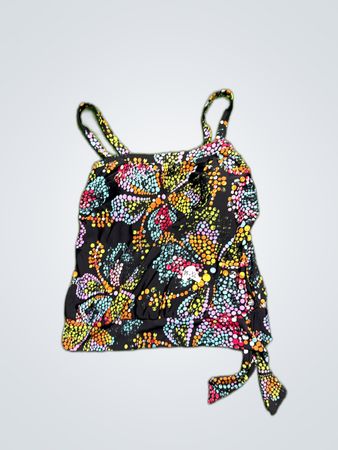 Xhilaration Multicolored Polka Dot Tank Top