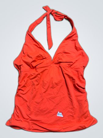 Athleta Orange Halter Neck Tank Top