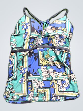 Floral Pattern Swim Top