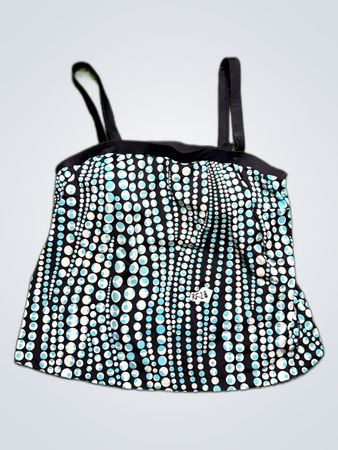 Le Cove Black Polka Dot Swim Top