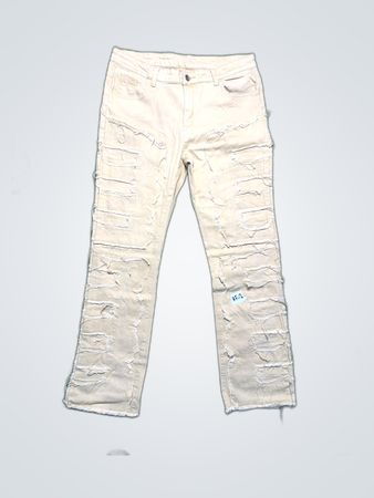 Distressed Tan Pants