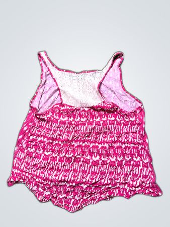 Pink and White Tank Top