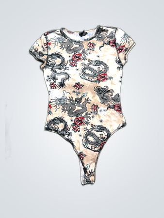 rue21 Dragon Print Bodysuit