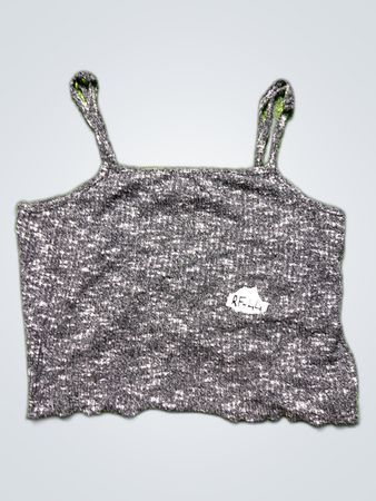 Almost Famous Gray Cropped Tank Top