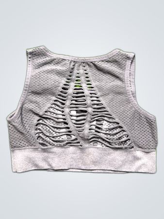 Gray Sports Bra Top