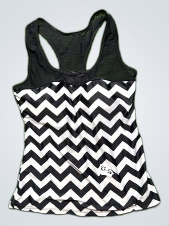 Black and White Chevron Tank Top