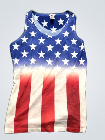 American Flag Sleeveless Shirt