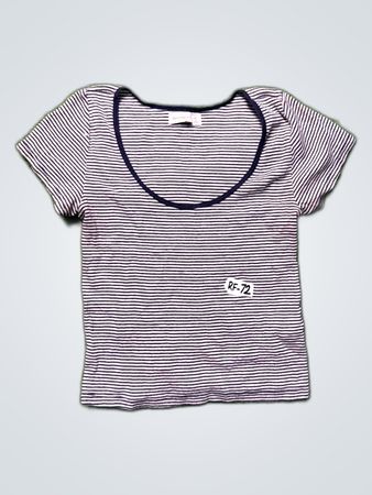 Abercrombie & Fitch Striped Short Sleeve Top