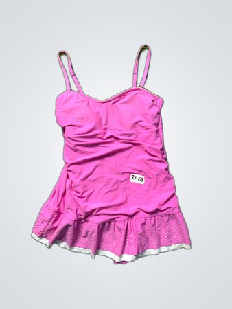 Pink Ruffled Swimsuit
