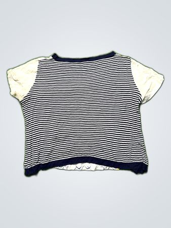 T-Shirt with Heart and Stripe Design