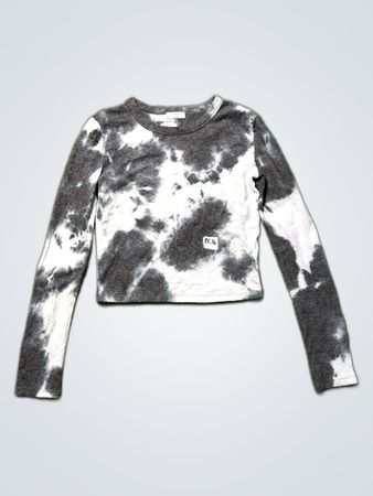 Ardene Cropped Long Sleeve Tie-Dye Top