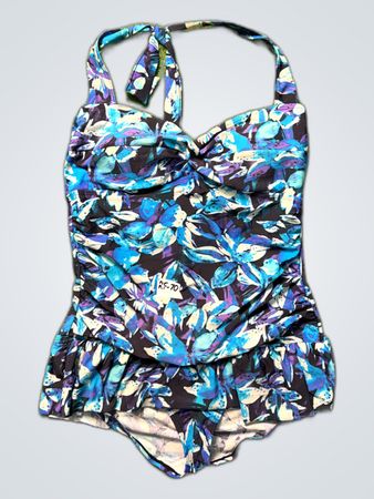 Blue Floral Swimsuit