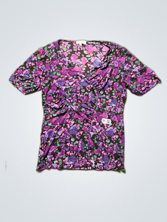 Per Una Floral Print Short Sleeve Blouse