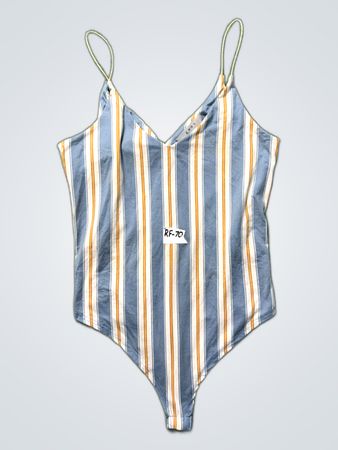 GAZE Striped Bodysuit